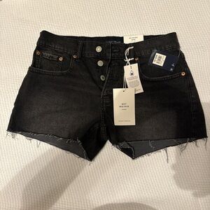 Lucky Brand black denim shorts brand new never worn!